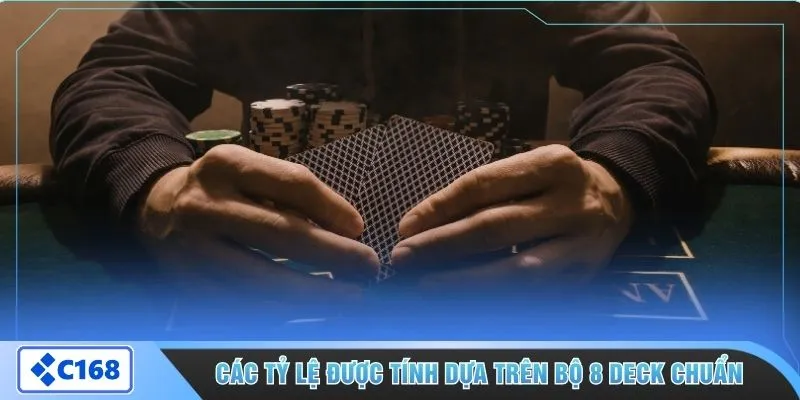 Các tỷ lệ được tính dựa trên bộ 8 deck chuẩn